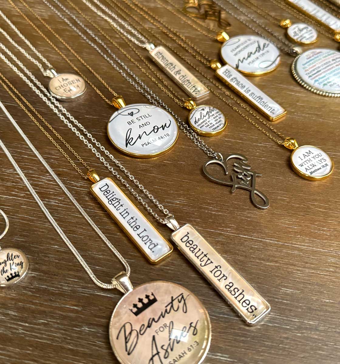 Faith and Scripture Necklaces