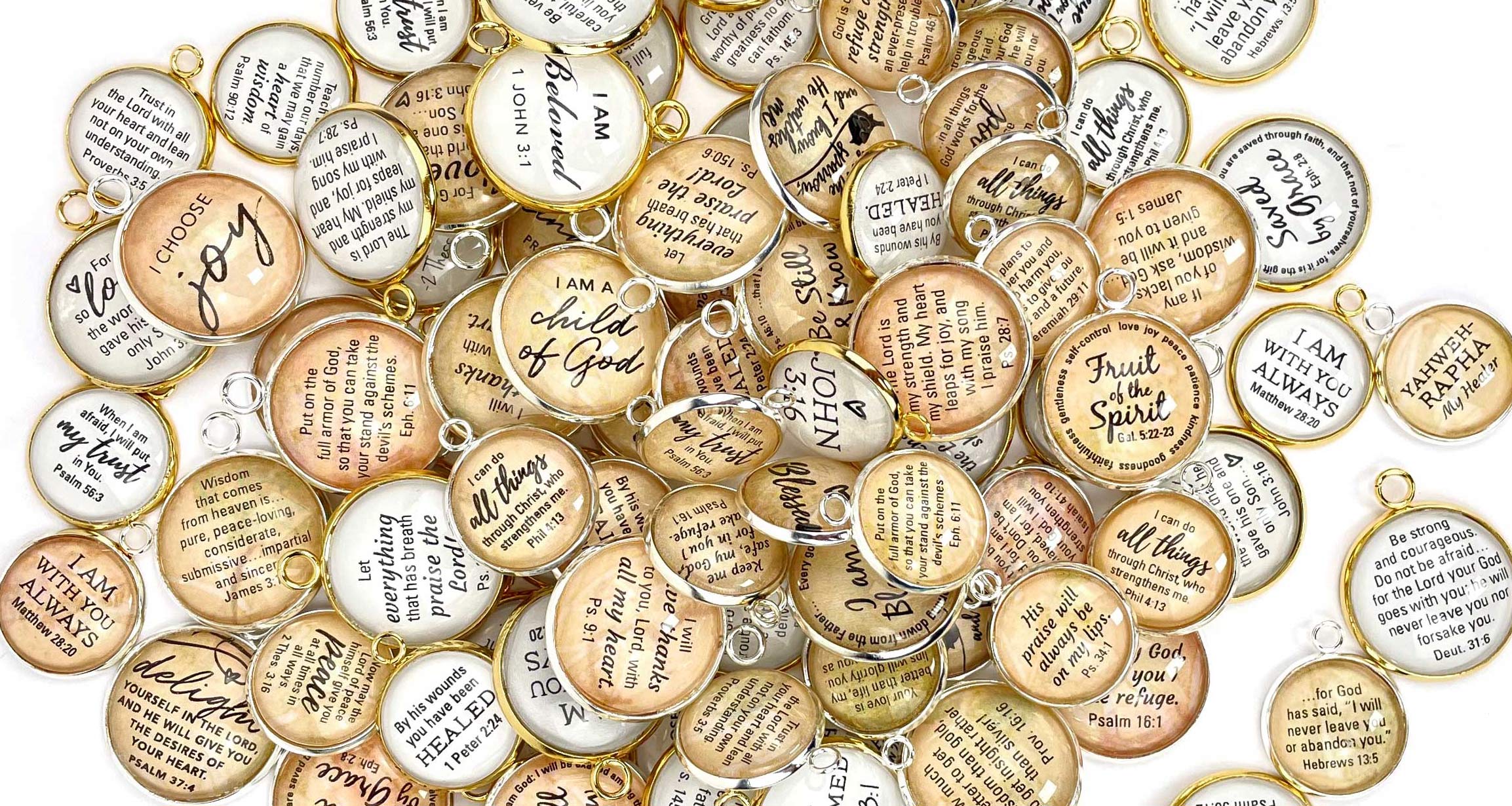 Bulk Assorted Scripture Charms