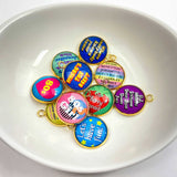 1980s Designer Charms - 80s Girl, Sitcoms, Jelly Shoes, Brands - Wholesale Bulk Glass Charm Set for Jewelry Making - 20mm