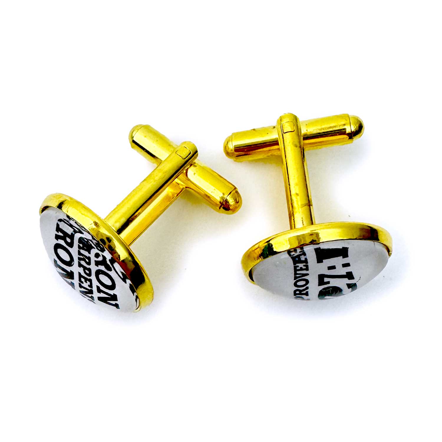 Gold cufflinks
