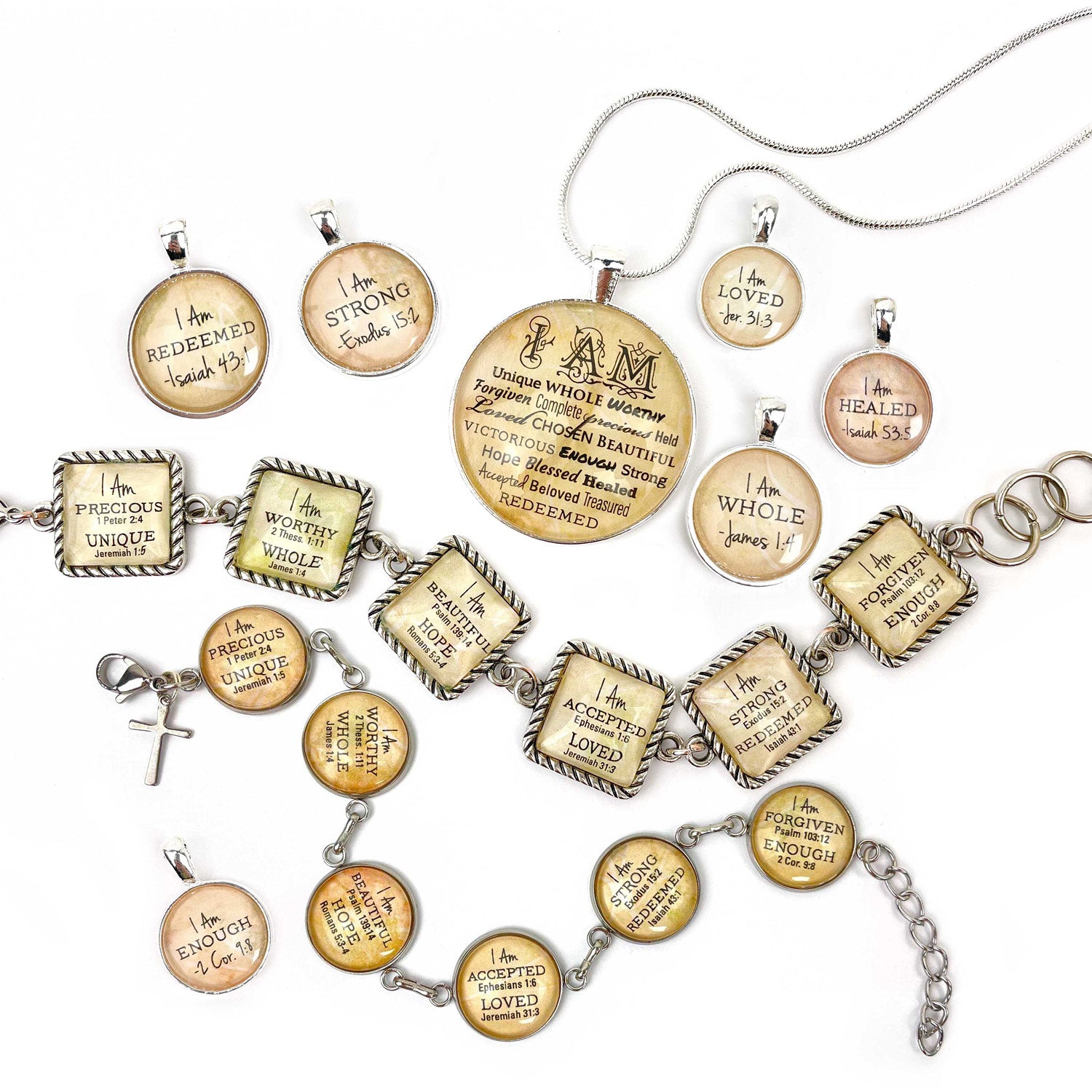 I Am Christian Affirmations jewelry collection