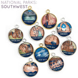 U.S. National Parks Colorful Glass Charms for Jewelry Making: Southwest Parks – Set of 11: Rocky Mountains, Zion, Arches, Canyonlands, Grand Canyon, Capitol Reef, Bryce Canyon, Black Canyon, Great Basin, Mesa Verde, Great Sand Dunes