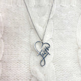 Faith Heart Necklace - Stainless Steel Pendant Necklace