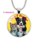 Pets Furbabies Photo Pendant Necklace - Meaningful Personalized Custom Designed Full-Color Photo Pendant 