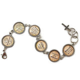 I Am a Woman of God, Forgiven & Unbound – Christian Affirmations Bracelet – Round Antique Silver Twist Edge Design