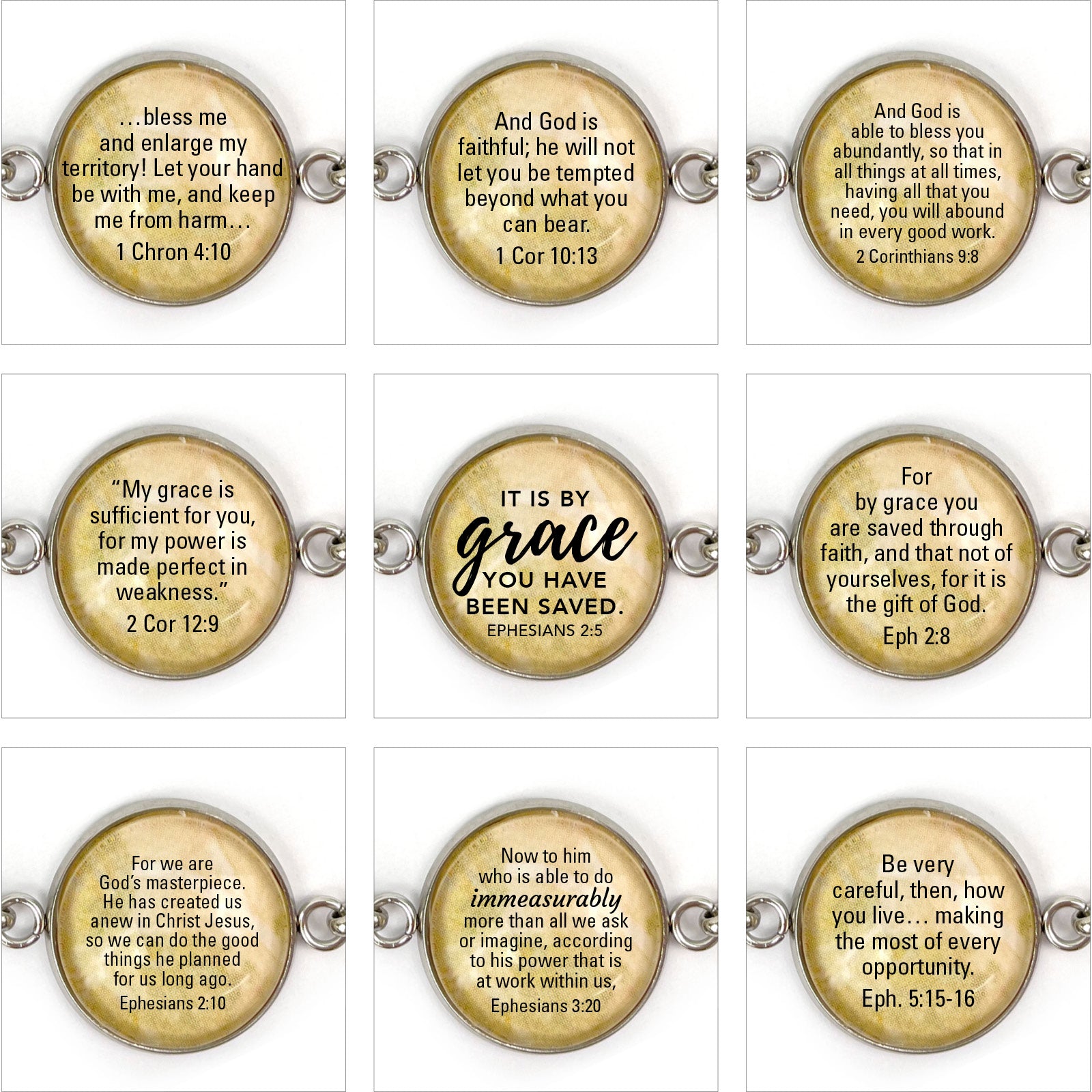 Pick Your Own Scriptures Bracelet Scripture Verse Options