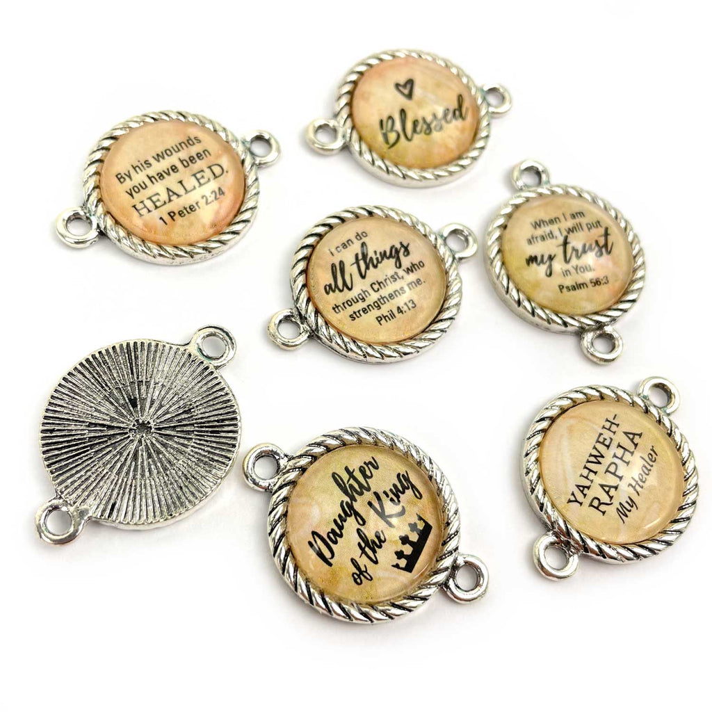 Silver plated charms for jewellery making sale