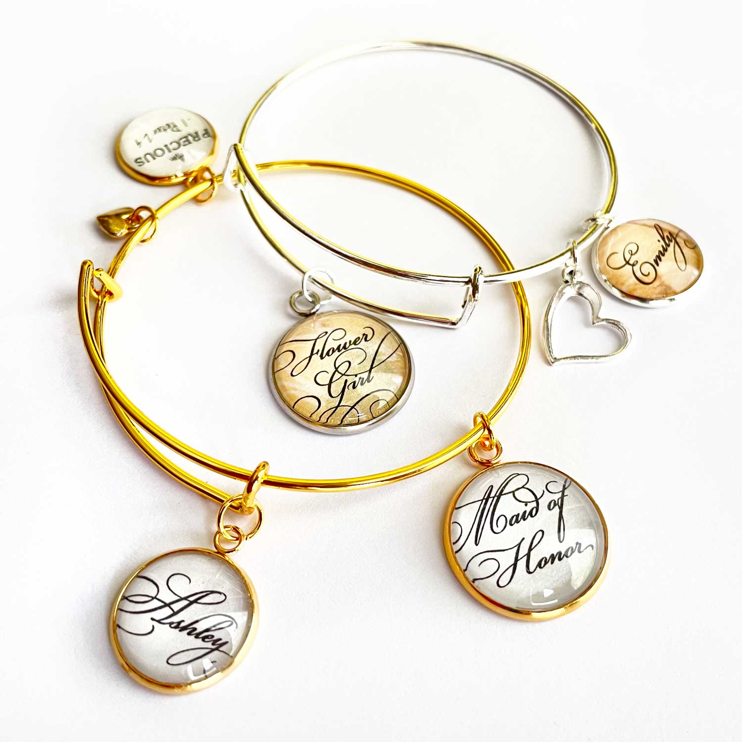 Wedding Charm Bangle Bracelet Making Kits – Just Add ScriptCharms Jewelry Making Charms!