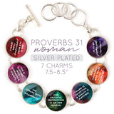 More Precious Than Jewels... Proverbs 31 Woman Silver-Plated Bracelet