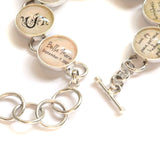 My Story - Silver-Plated Personalized Charm Bracelet