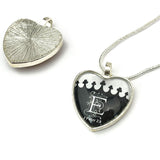 Personalized "You are Royalty" 1 Peter 2:9 Scripture Heart Pendant Necklace & Earring Set