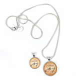 "I Choose Joy" Christian Pendant Necklace – Silver-Plated, 16mm, 20mm