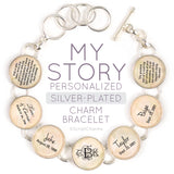 My Story - Silver-Plated Personalized Charm Bracelet