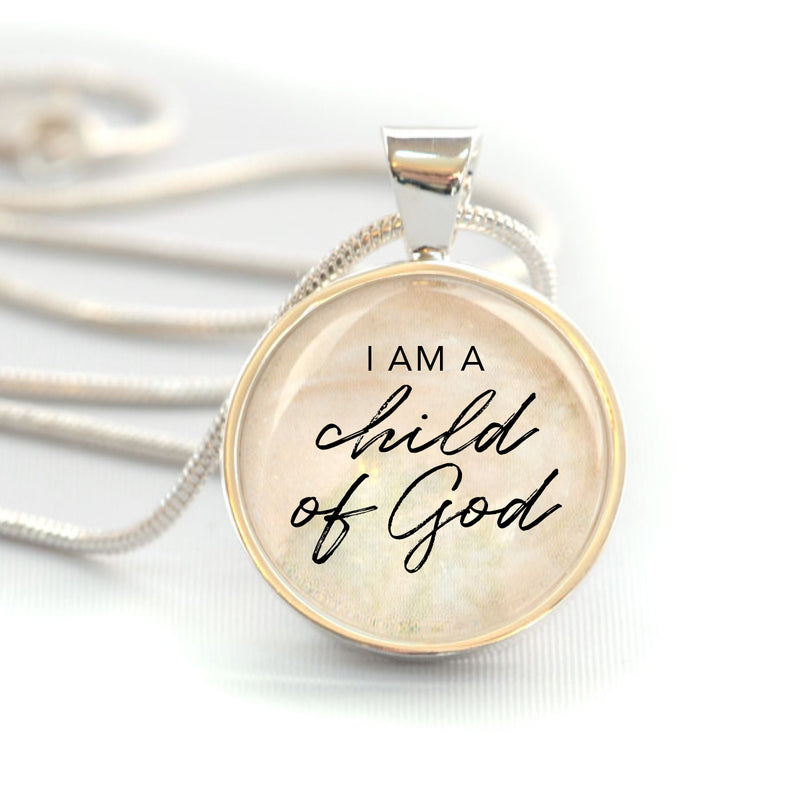 "Child of God" Christian Charm Necklace (Medium)