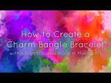 5-Pack DIY Scripture Charm Bangle Bracelet Making Kit - Christian Bracelet Jewelry Kits